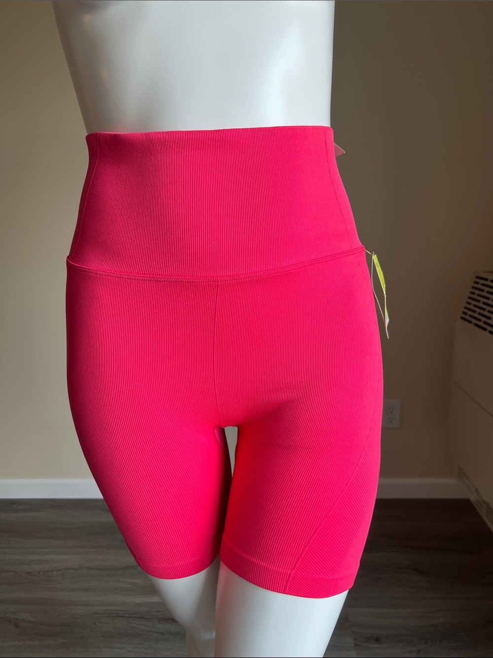 High-Waist Hot Pink Women’s Bike Shorts